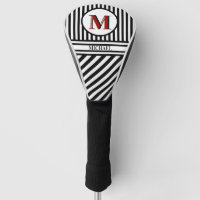 Monogramme distinctif Bleu Rouge Noir Blancs