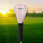 Couvre-club De Golf Monogramme élégant Script moderne rose<br><div class="desc">Élevez votre jeu de golf avec le Monogram élégant Script moderne Pink Golf Head Cover. Conçu dans un style rose chic et moderne, ce couvre-tête est doté d'un monogramme personnalisé en style élégant, ajoutant une touche de sophistication à votre sac de golf. Fabriqué à partir de matériaux de haute qualité,...</div>
