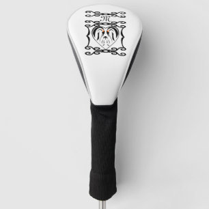 Couvre-club De Golf Monogramme en fer épais de l'empereur Penguin
