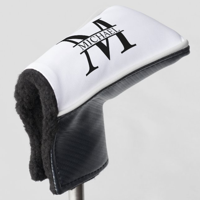 Couvre-club De Golf Monogramme et nom personnalisés (Devant 3/4)
