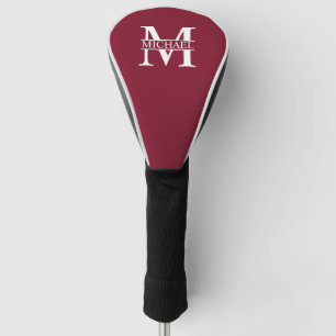Couvre-club De Golf Monogramme et nom personnalisés