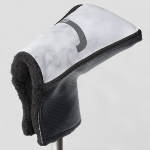 Couvre-club De Golf Monogramme et nom personnalisés modernes