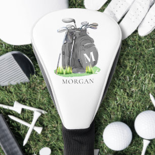 Couvre-club De Golf Monogramme Initial Nom Personnalisé