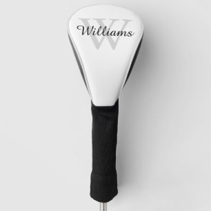 Couvre-club De Golf Monogramme Initiale et Nom Personnalisés