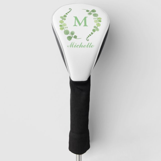 Couvre-club De Golf Monogramme Lucky Clover Vert (Devant)