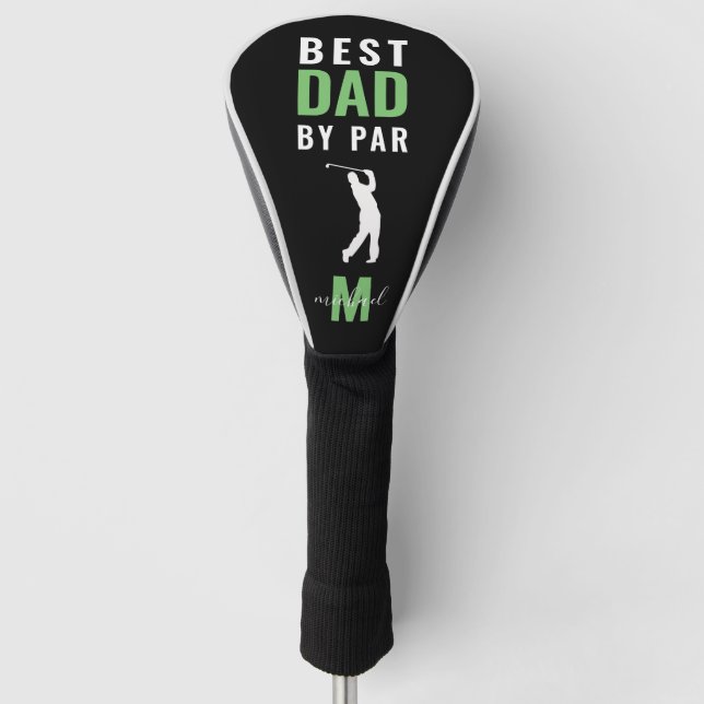 Couvre-club De Golf Monogramme 'Meilleur papa par'  (Devant)