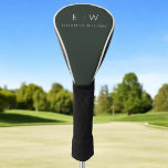 Couvre-club De Golf Monogramme moderne minimaliste foncé vert<br><div class="desc">Améliorez votre jeu de golf et votre style avec nos Couvertures Monogram Golf Club minimaliste Moderne Classique Élégant. Conçu avec soin, ce club combine harmonieusement sophistication intemporelle et minimalisme contemporain, en faisant un accessoire incontournable pour tout golfeur. Conçues avec précision et attention au détail, ces couvertures de club sont plus...</div>