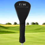 Couvre-club De Golf Monogramme moderne minimaliste noir et blanc<br><div class="desc">Découvrez notre collection minimaliste moderne de monogrammes noirs et blancs : Faites preuve de simplicité et de sophistication grâce à nos designs minimalistes, conçus pour élever votre style sans effort. Réalisée avec un oeil attentif pour l'esthétique moderne, cette collection présente des motifs noirs et blancs épurés accentués par des monogrammes...</div>