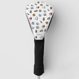 Couvre-club De Golf Monogramme. Motif Médicale. Pour les médecins et