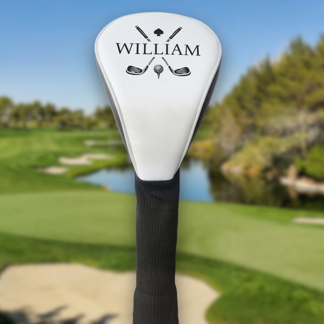 Couvre-club De Golf Monogramme Nom Golf Clubs Ace | Choisissez votre c (Créateur téléchargé)