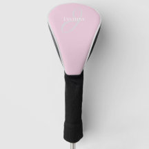 Monogramme Nom Rose Clair Blanc Élégant Féminin