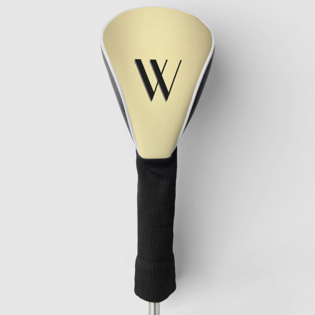 Couvre-club De Golf Monogramme or (Devant)