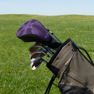 Couvre-club De Golf Monogramme orné de bijoux de pourpre royal