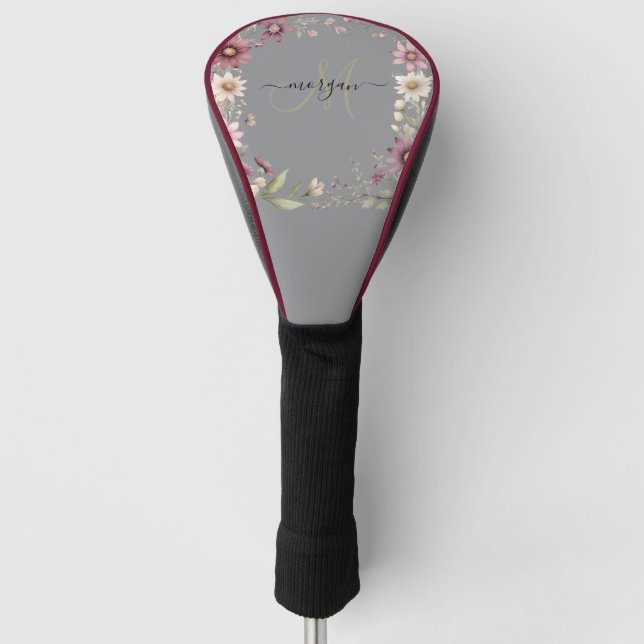 Couvre-club De Golf Monogramme Personnalisé (Devant)