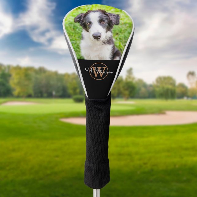Couvre-club De Golf Monogramme personnalisé animal de compagnie photo  (Créateur téléchargé)