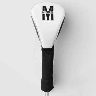Couvre-club De Golf Monogramme personnalisé et nom couverture de tête