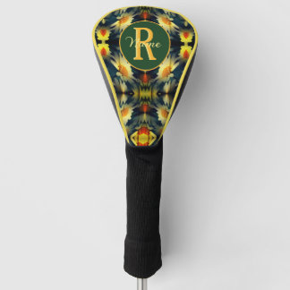 Couvre-club De Golf Monogramme personnalisé Initiale Nom Daisy Art flo