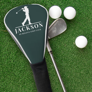 Couvre-club De Golf Monogramme personnalisé vert Coupe de golf