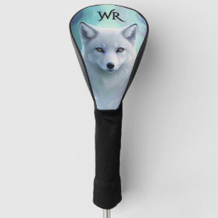 Couvre-club De Golf Monogramme personnel Extraordinaire White Snow Fox