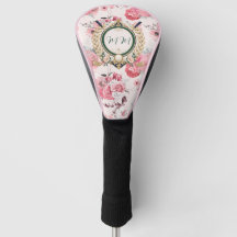 Monogramme rose élégant personnalisé
