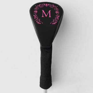 Couvre-club De Golf monogramme rose girly