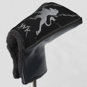 Couvre-club De Golf Monogramme Royal Lion Argent
