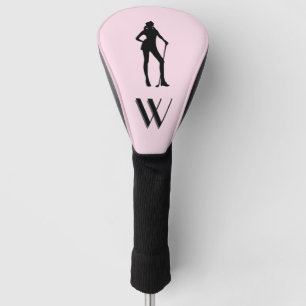 Couvre-club De Golf Monogramme Sport rose féminin Golf