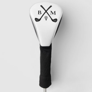 Couvre-club De Golf Monogrammes vintages Initiales Golf Club Logo Clas