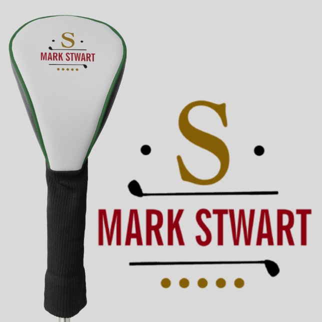 Couvre-club De Golf Monographie de golfeur / joueur de golf (Créateur téléchargé)