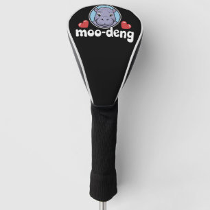 Couvre-club De Golf Moo Deng Bouncy Pig en image de bébé hippopotame t