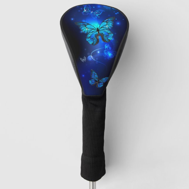 Couvre-club De Golf Morpho Butterfly in the Dark Background (Devant)