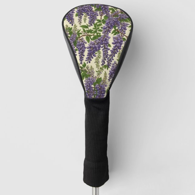 Couvre-club De Golf Motif américain Wisteria dessin (Devant)
