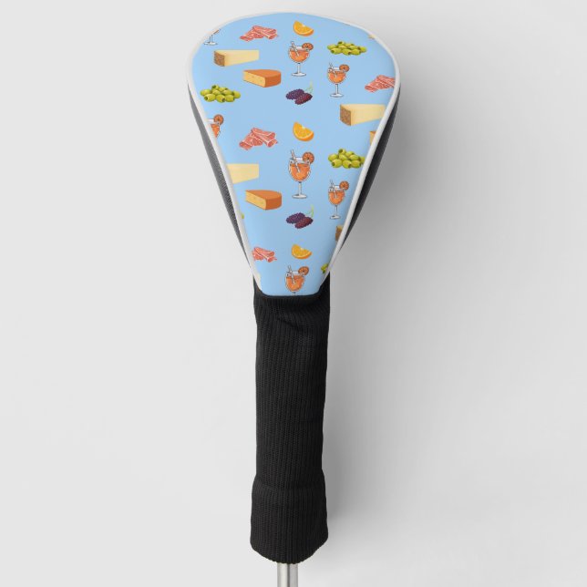 Couvre-club De Golf Motif Aperol et Fromage (Devant)