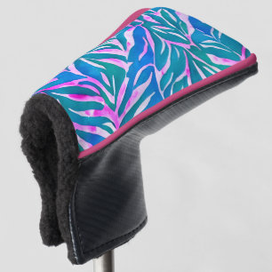 Couvre-club De Golf Motif bleu-vert tropical
