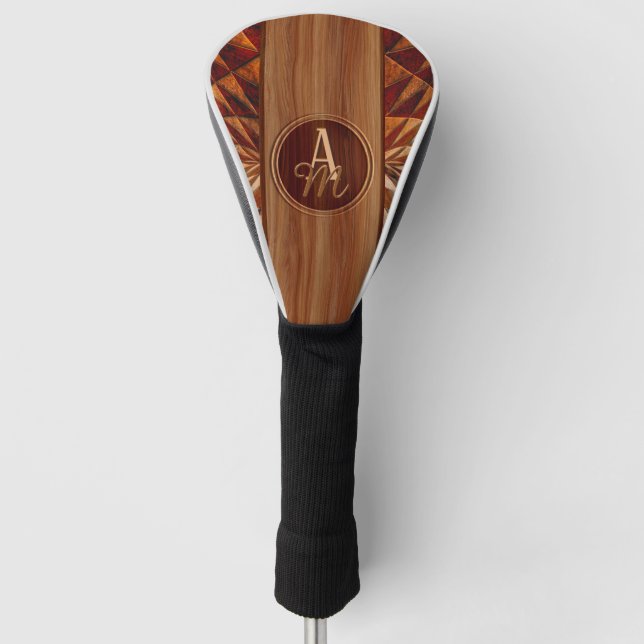 Couvre-club De Golf Motif Bois (Devant)