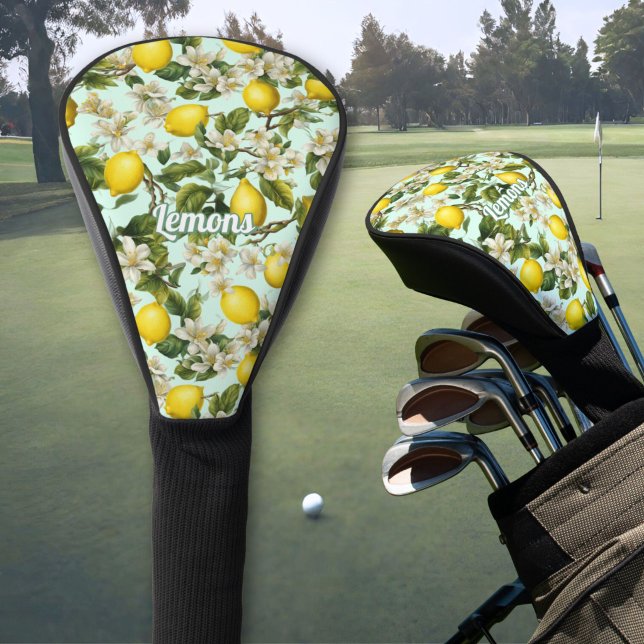 Couvre-club De Golf Motif Citrons (Créateur téléchargé)