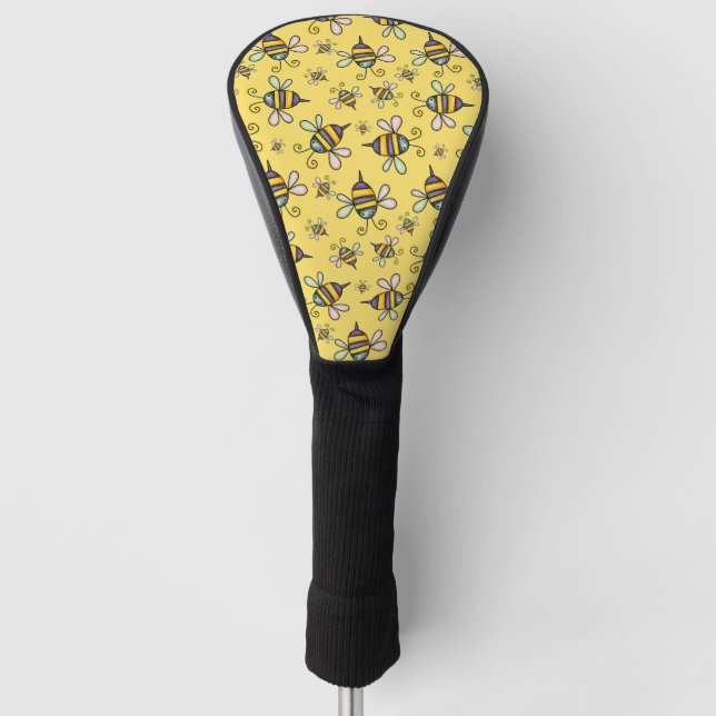 Couvre-club De Golf Motif d'abeille à bourdons (Devant)