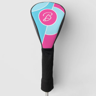 Couvre-club De Golf Motif d'art abstrait chic personnalisé amusant
