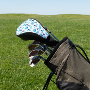 Couvre-club De Golf Motif De Baleines, Beaux Baleines, Baleines Bleues