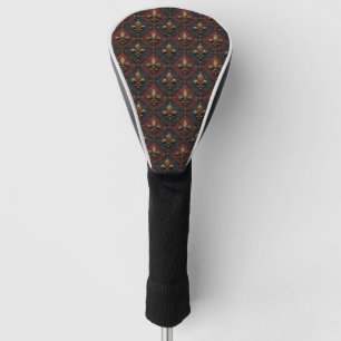 Couvre-club De Golf Motif de bois sculpté gothique (2)