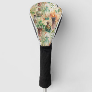 Couvre-club De Golf Motif de bouteilles appothécaires vintages (5)