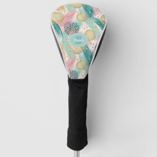 Couvre-club De Golf Motif de brosse et de point Abstrait - Accents Gol