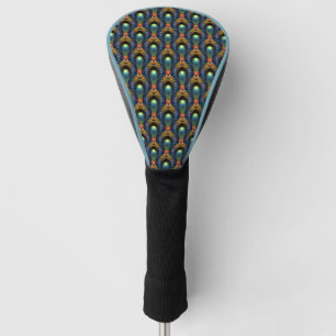 Couvre-club De Golf Motif de fractales d'illusion d'optique