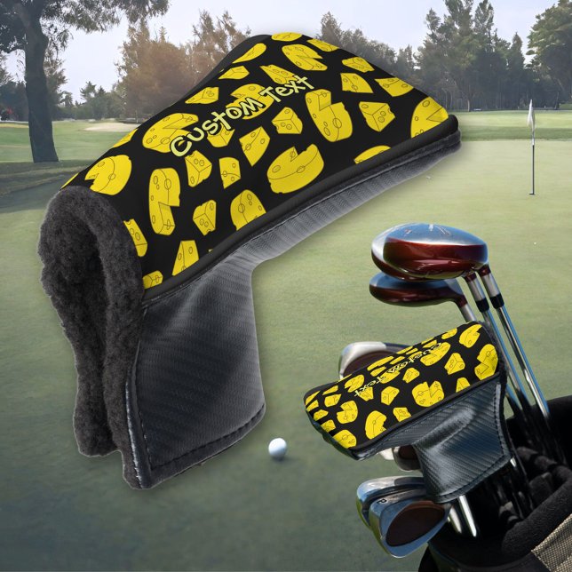 Couvre-club De Golf Motif de fromage jaune Couverture de la tête de go (Créateur téléchargé)