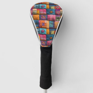 Couvre-club De Golf Motif de la surface de la surface de matchs en Whi