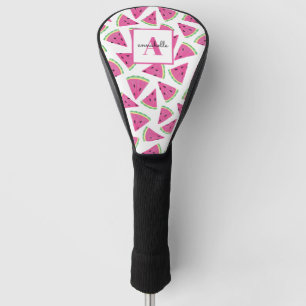 Couvre-club De Golf Motif de pastèque rose tropicale