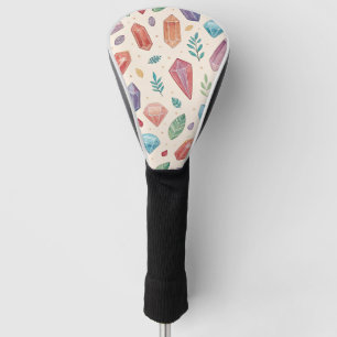 Couvre-club De Golf Motif de pierre précieuse colorée (2)