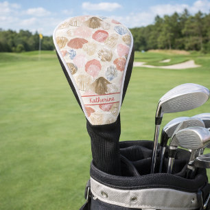 Couvre-club De Golf Motif de plage aux coquillages côtiers doux