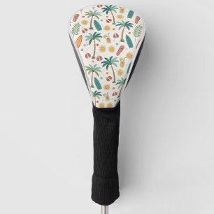 Couvre-club De Golf Motif de plage d'été tropical (1)