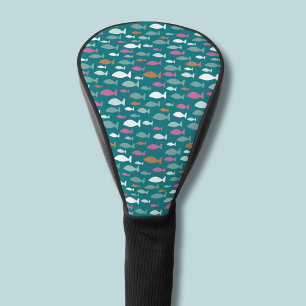 Couvre-club De Golf Motif de poisson vert mignon